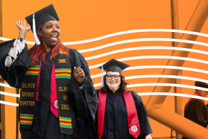 Students at commencement